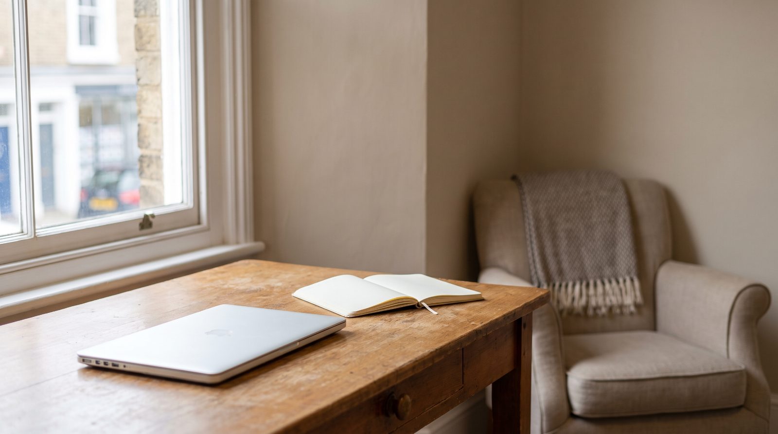 The desk of a lettings agency office in Guildford