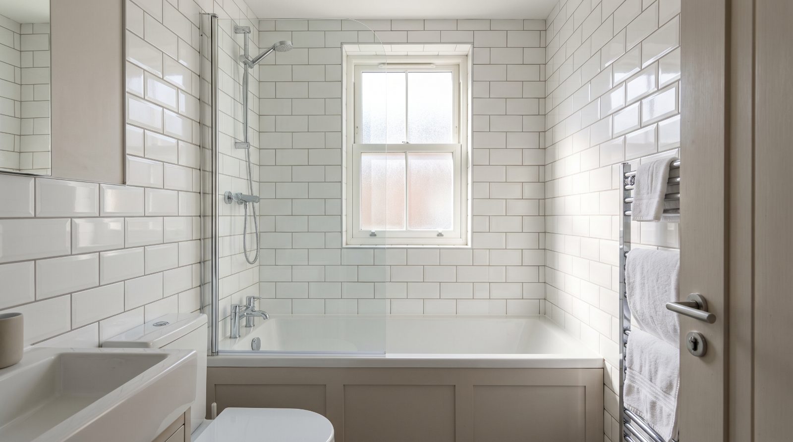A clean bathroom in a rental property ready for inspection
